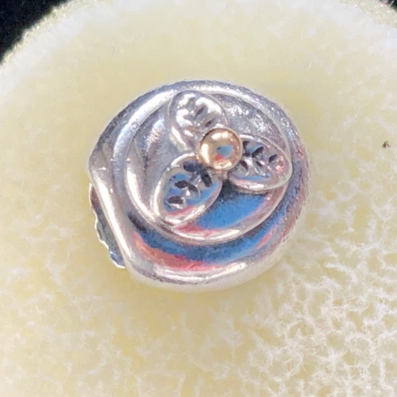Authentic Pandora Sterling Silver Two-Tone Birthday Cupcake Charm - EUC! - Picture 3 of 4
